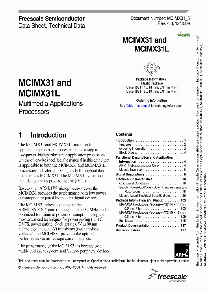 MCIMX31LCJKN5D_4667608.PDF Datasheet