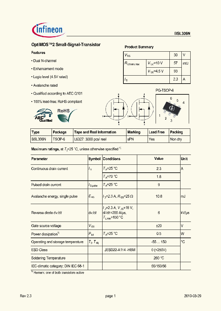 BSL306N_4669719.PDF Datasheet