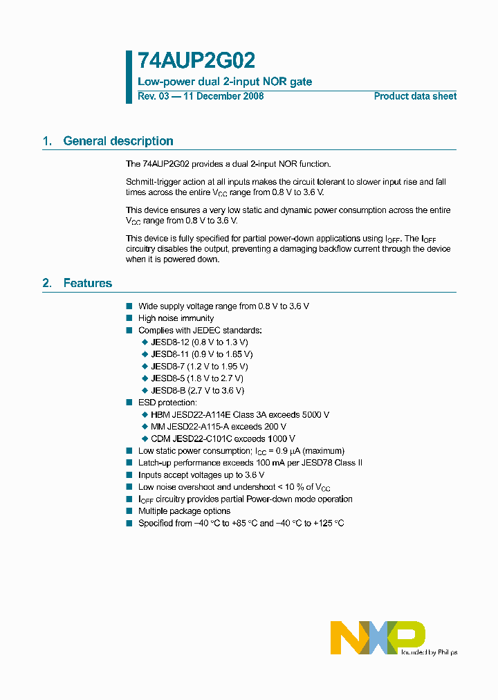 74AUP2G02_4679662.PDF Datasheet