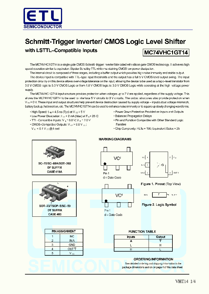 MC74VHC1GT14DFT2_4682993.PDF Datasheet