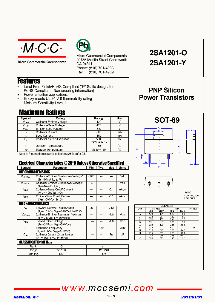 2SA1201-O_4684082.PDF Datasheet