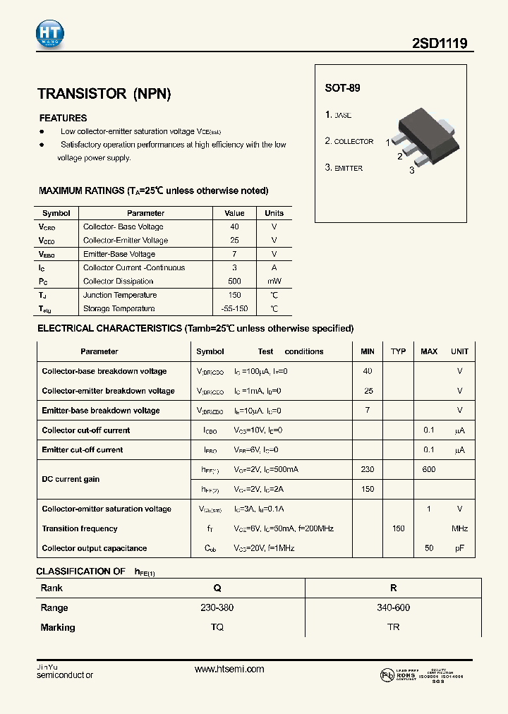 2SD1119_4684412.PDF Datasheet