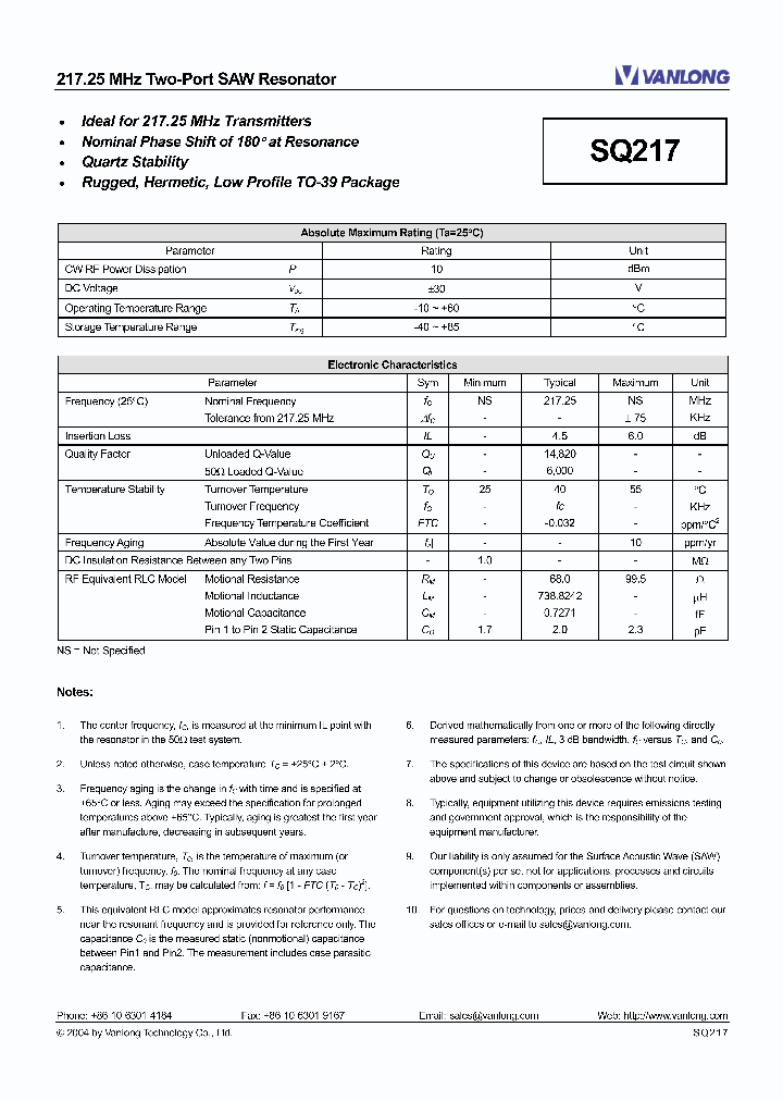 SQ217_4687082.PDF Datasheet