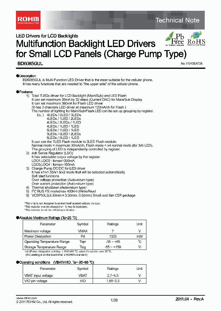 BD6085GUL_4687602.PDF Datasheet