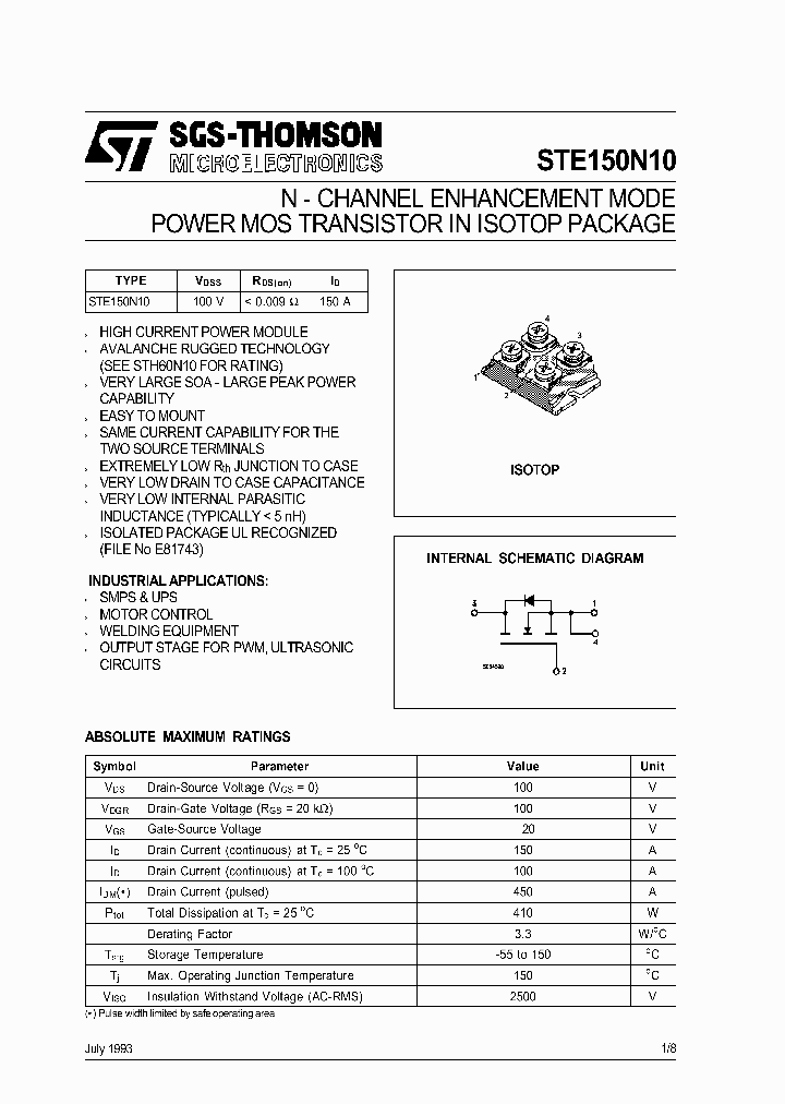 STE150N10_4689013.PDF Datasheet