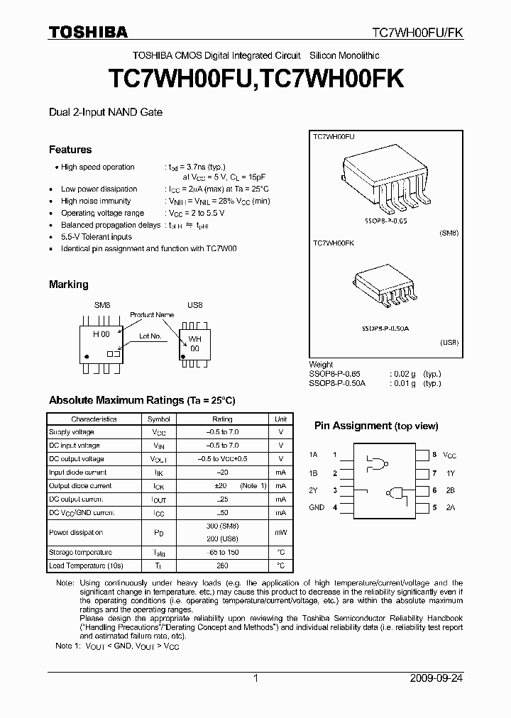 TC7WH00FK09_4690388.PDF Datasheet