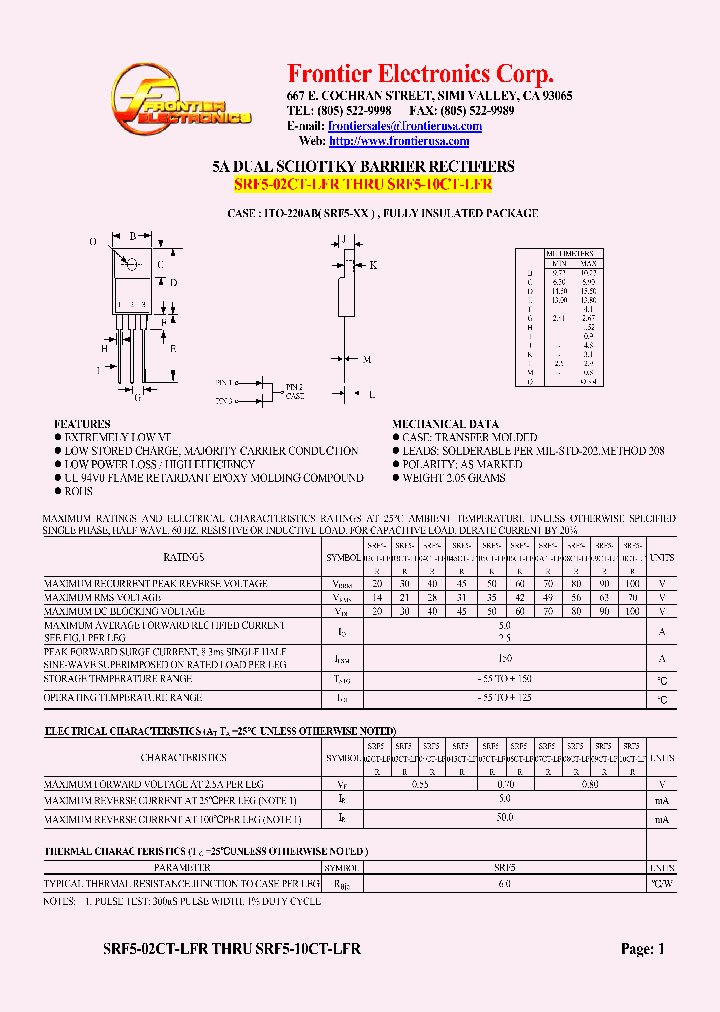 SRF5-02CT-LFR_4696979.PDF Datasheet