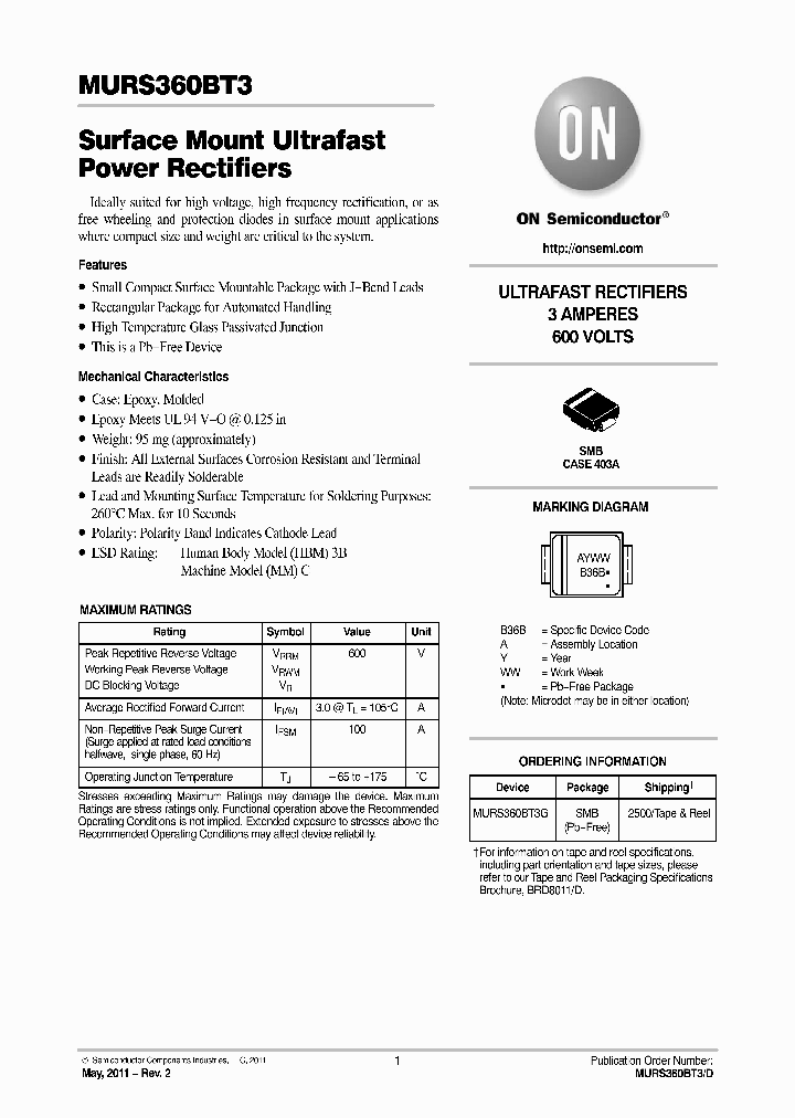 MURS360BT311_4697060.PDF Datasheet