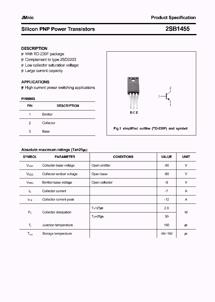 2SB1455_4710610.PDF Datasheet