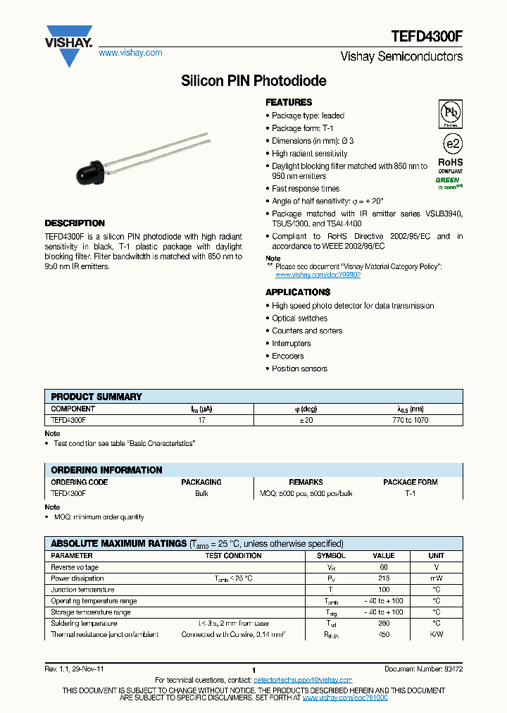 TEFD4300F_4713068.PDF Datasheet