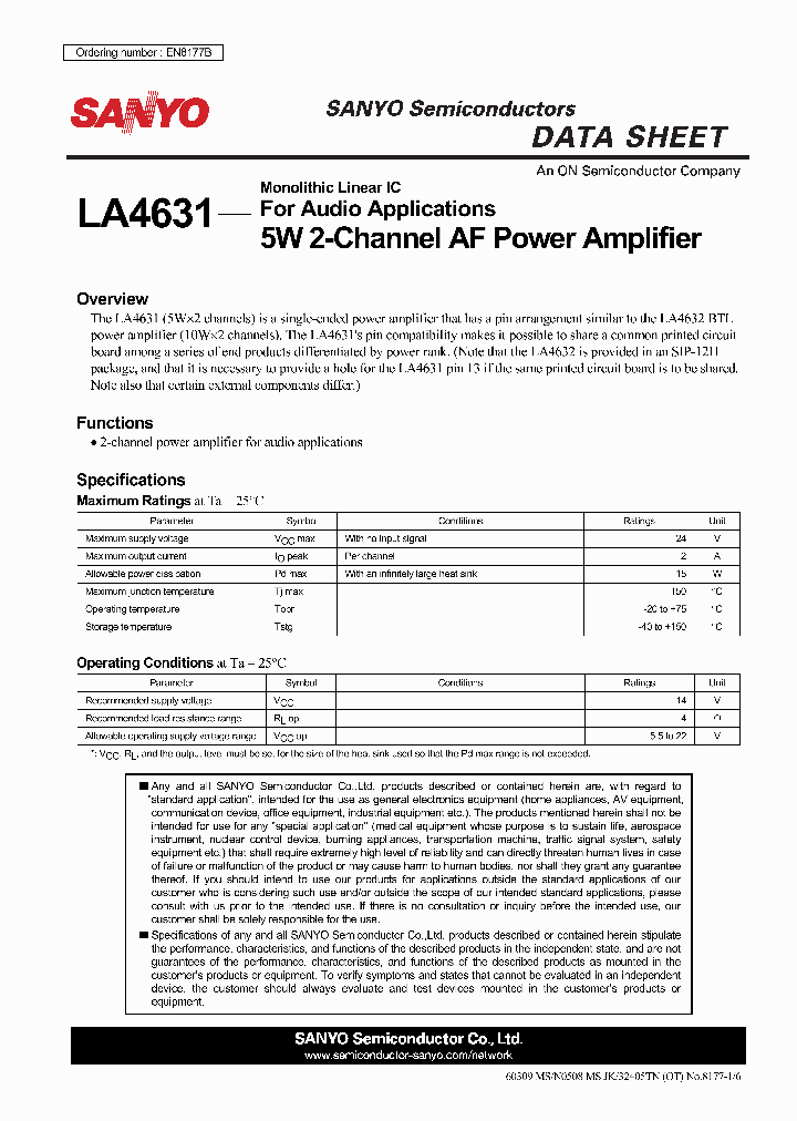 LA4631_4714110.PDF Datasheet