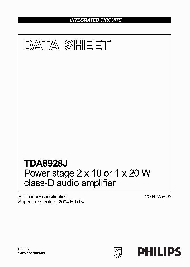 TDA8928J_4718024.PDF Datasheet