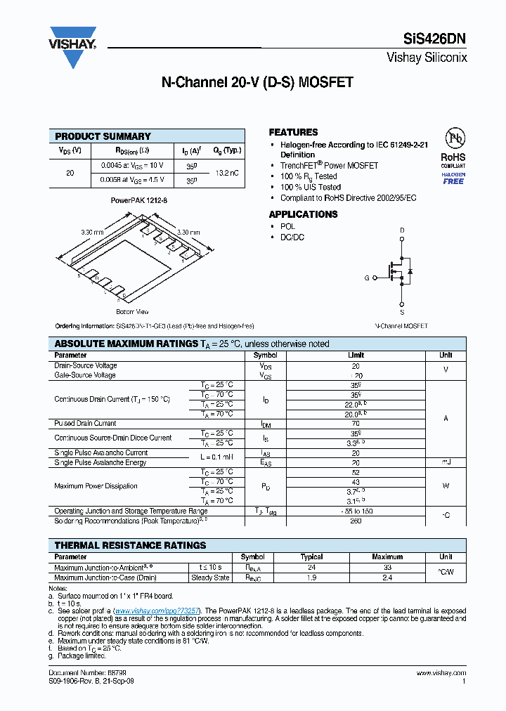 SIS426DN_4718369.PDF Datasheet