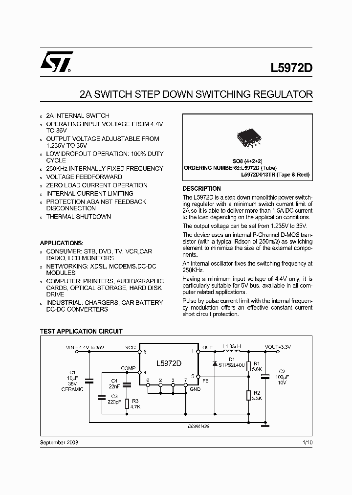 L5972_4719032.PDF Datasheet Download --- IC-ON-LINE