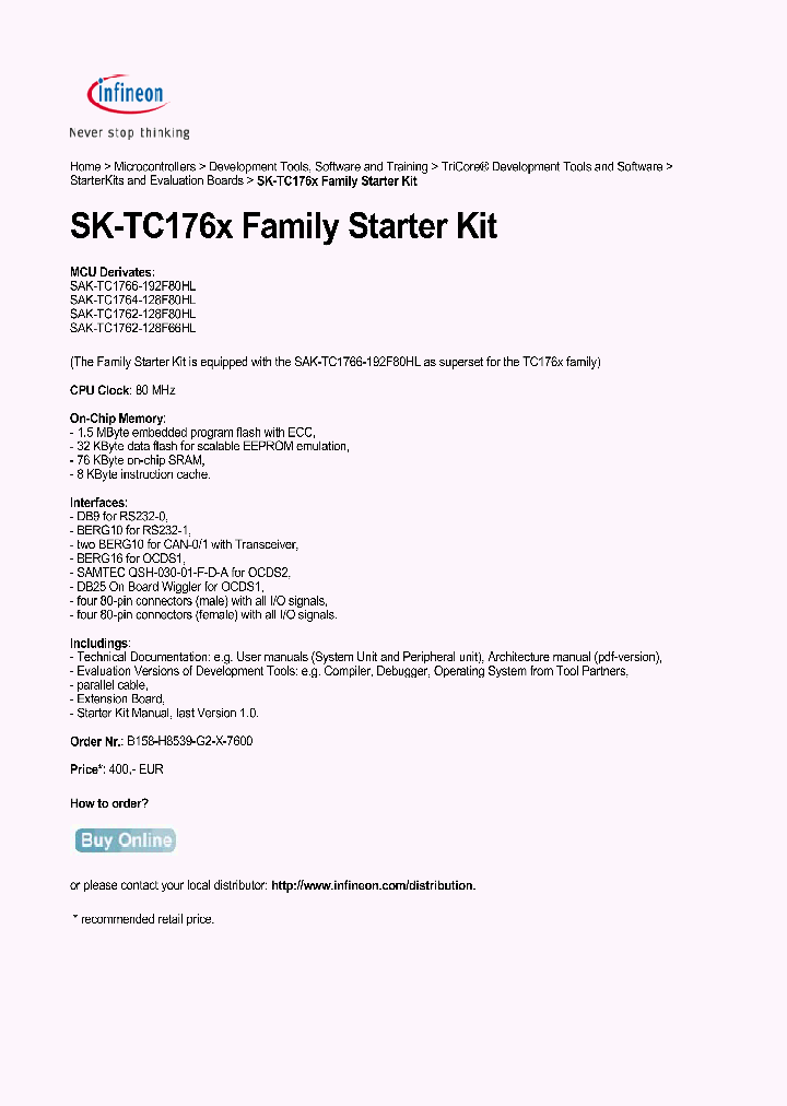 SAK-TC1762-128F66HL_4722639.PDF Datasheet
