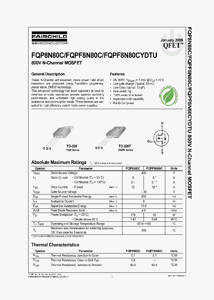 FQP8N80C09_4723390.PDF Datasheet