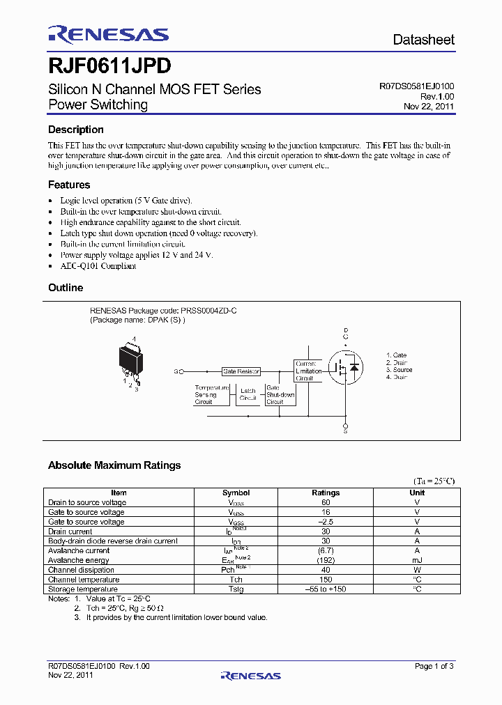 RJF0611JPD_4723645.PDF Datasheet