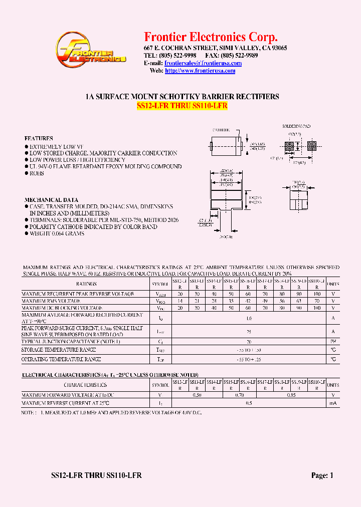 SS14-LFR_4730924.PDF Datasheet