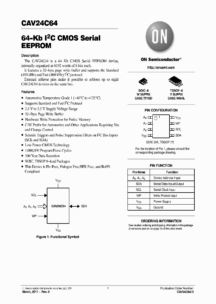 CAV24C64_4732038.PDF Datasheet