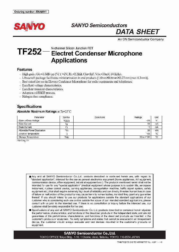 ENA0841_4734335.PDF Datasheet