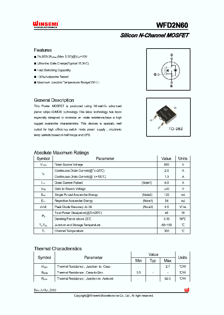WFD2N60_4735266.PDF Datasheet