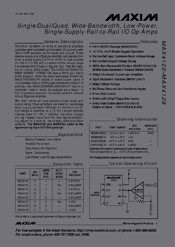 MAX4129ESD-T_4735577.PDF Datasheet