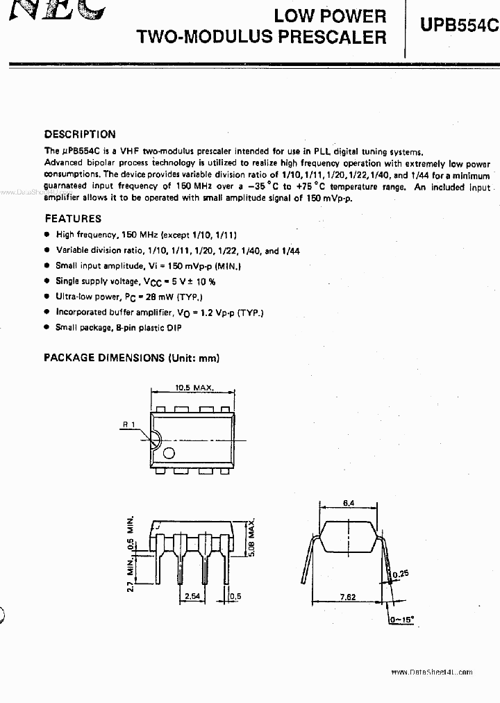 UPB554C_4766966.PDF Datasheet