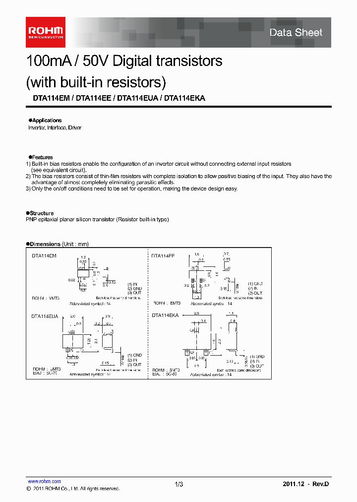 DTA114EE_4767224.PDF Datasheet