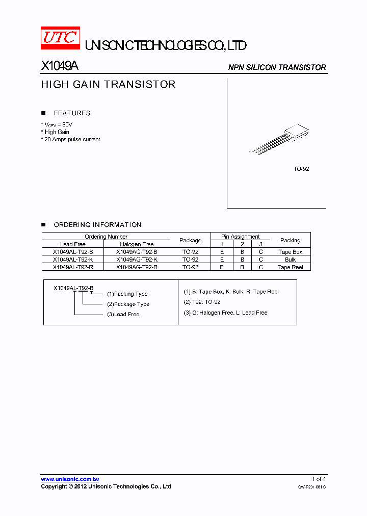 X1049AG-T92-R_4771821.PDF Datasheet