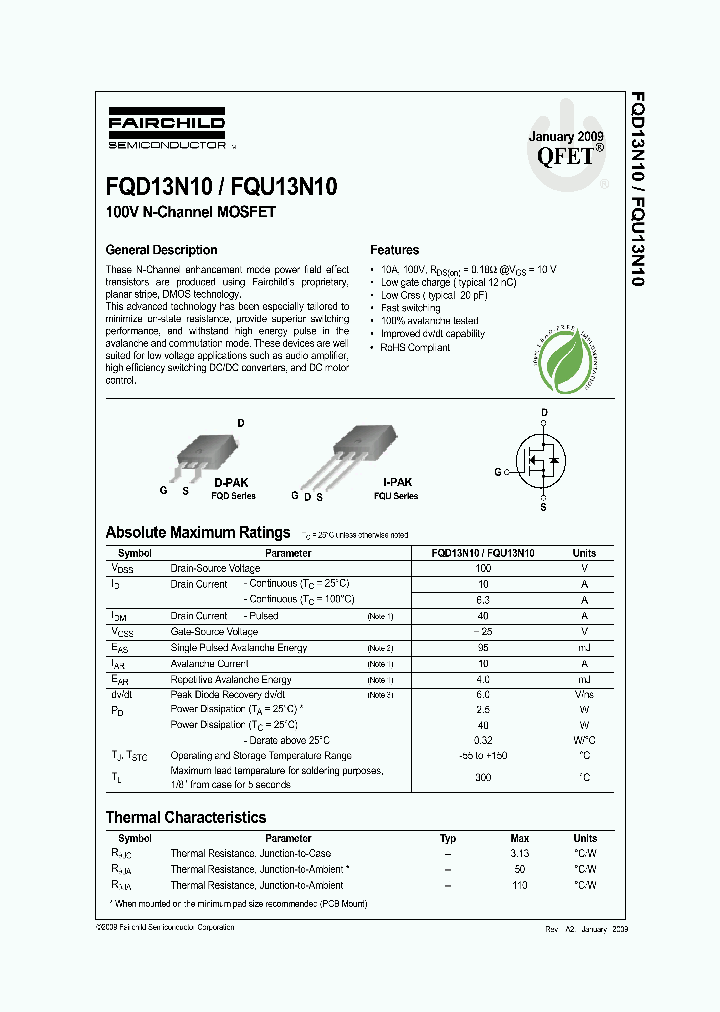 FQD13N1009_4776013.PDF Datasheet