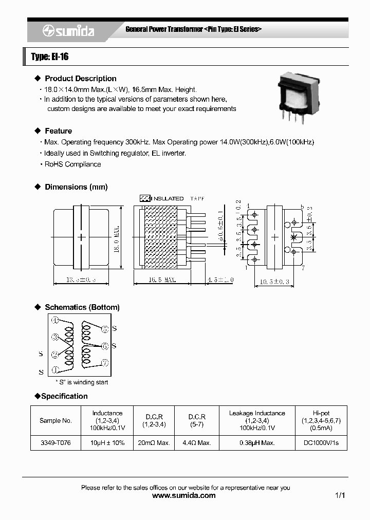 EI-16_4777663.PDF Datasheet
