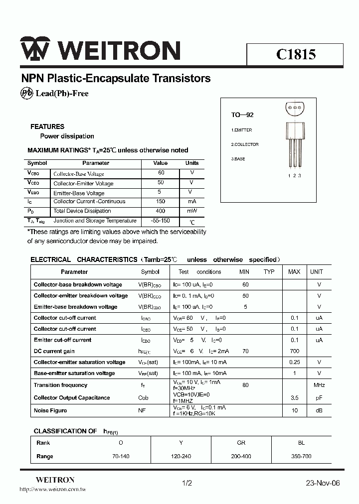 C1815_4801256.PDF Datasheet