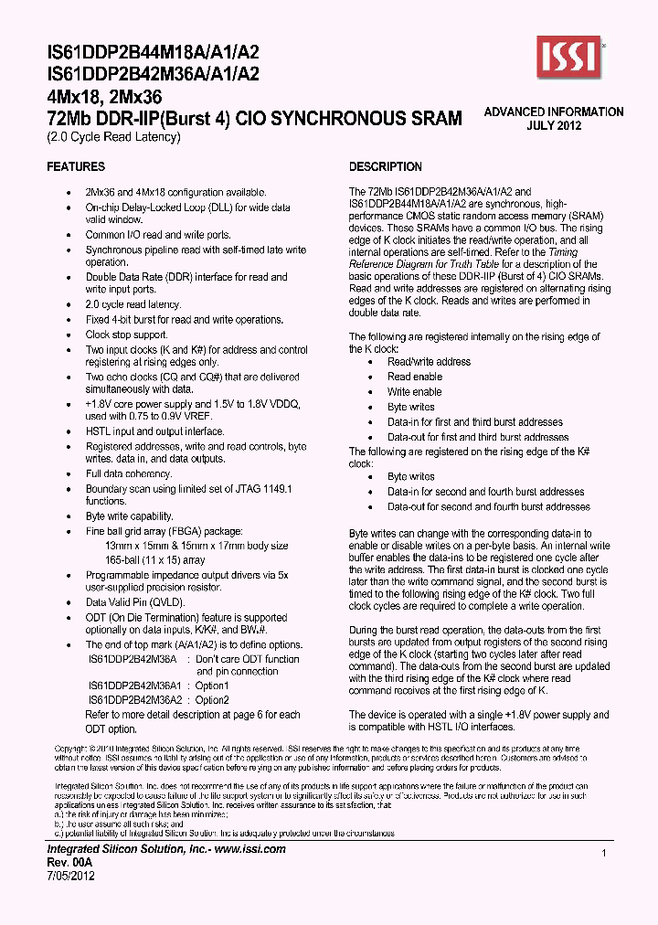 IS61DDP2B42M36AA1A2_4814480.PDF Datasheet
