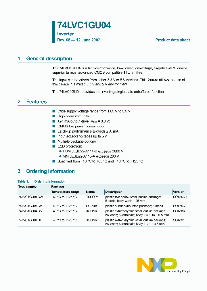 74LVC1GU04GM115_4819604.PDF Datasheet