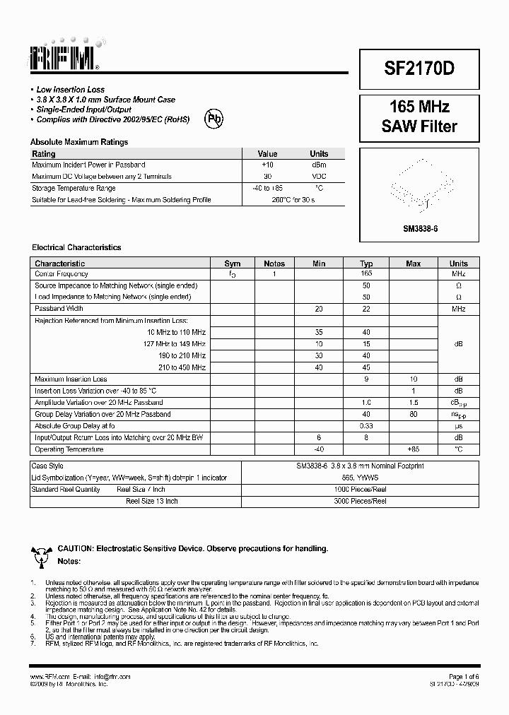 SF2170D_4820752.PDF Datasheet