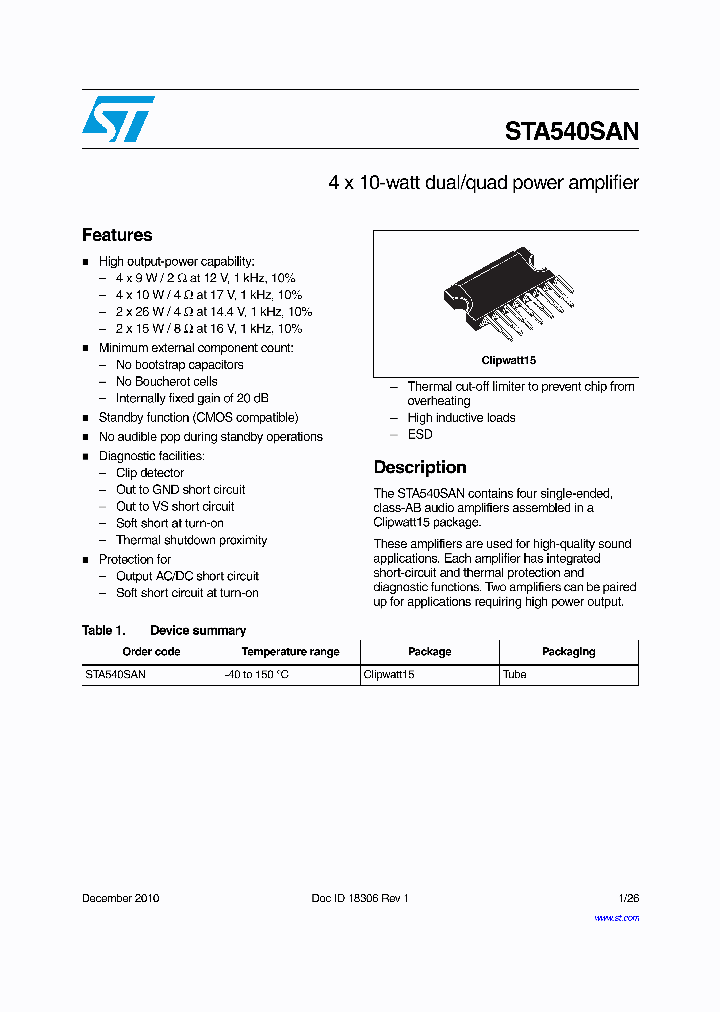 STA540SAN_4820927.PDF Datasheet