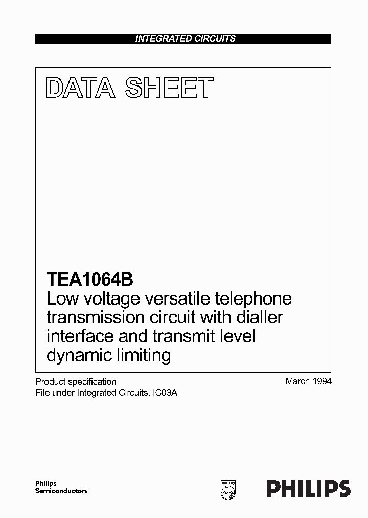 TEA1064B_4823732.PDF Datasheet