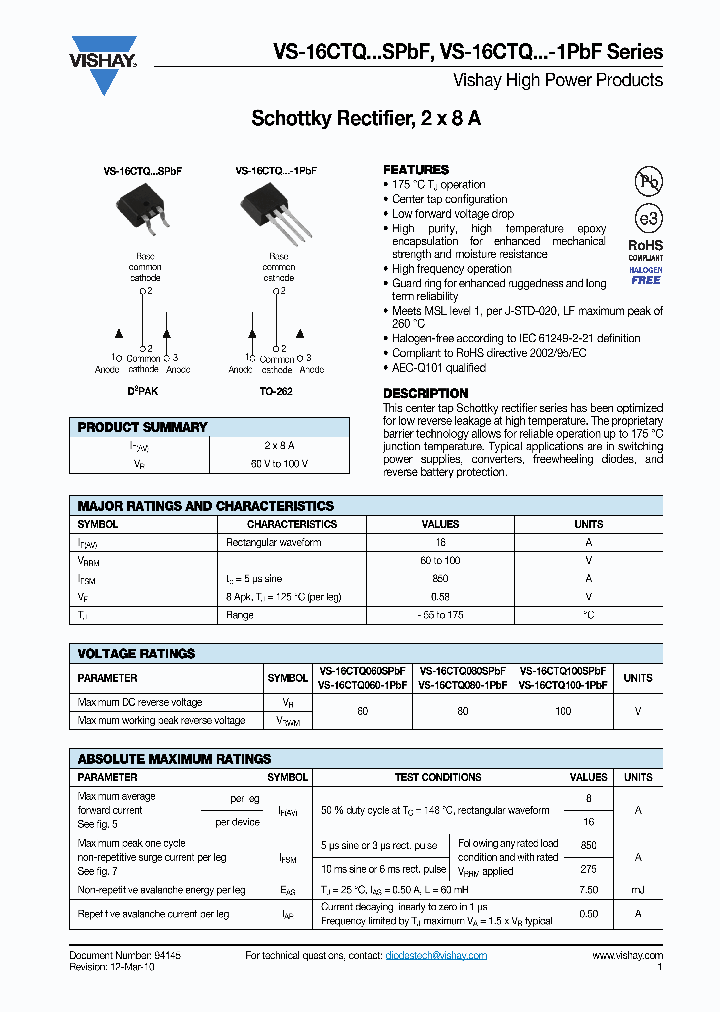 16CTQ060SPBF10_4829930.PDF Datasheet