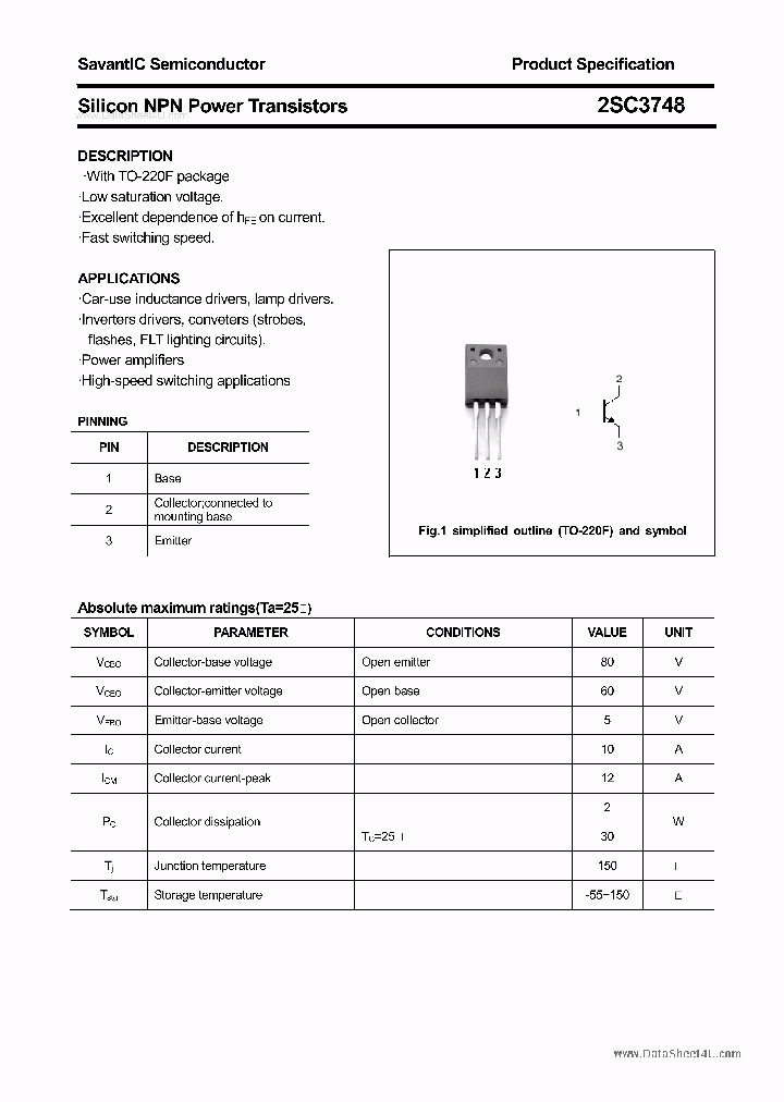 2SC3748_4830676.PDF Datasheet