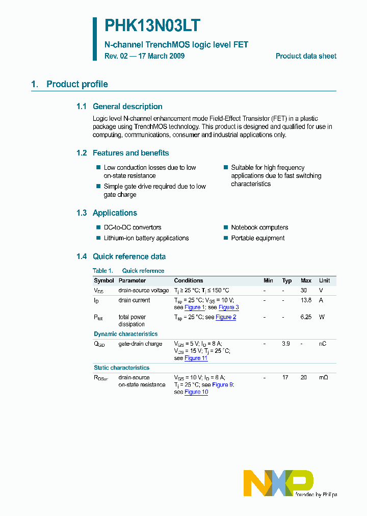 PHK13N03LT_4850098.PDF Datasheet