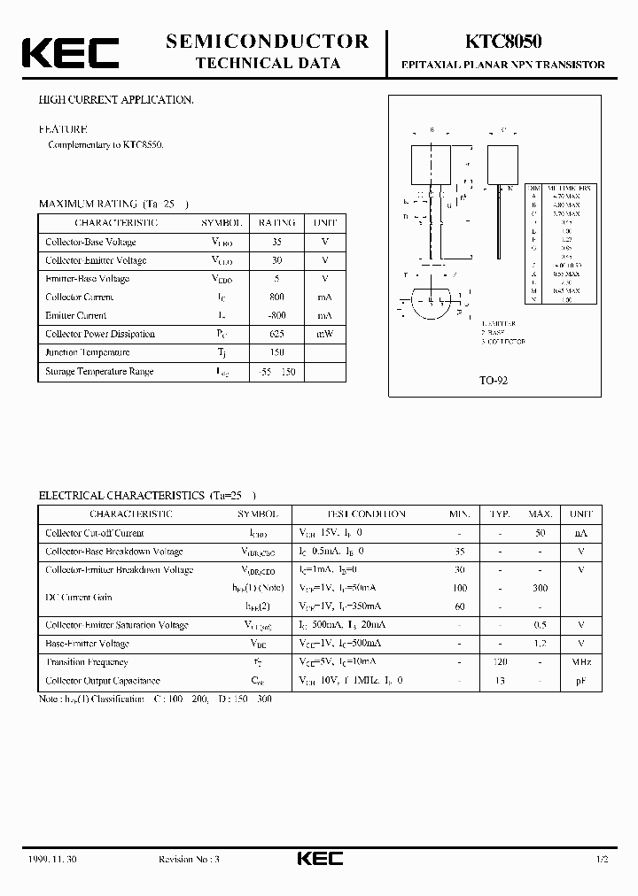 KTC8050_4866838.PDF Datasheet