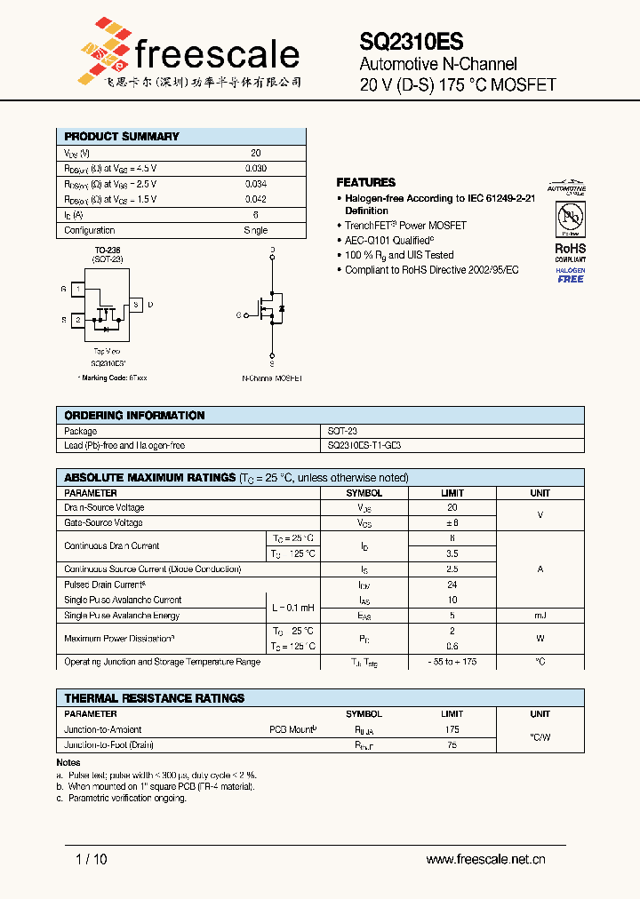 SQ2310ES_4879326.PDF Datasheet