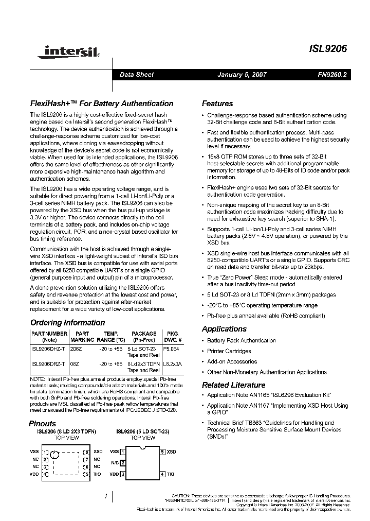 ISL9206DHZ-T_4882497.PDF Datasheet