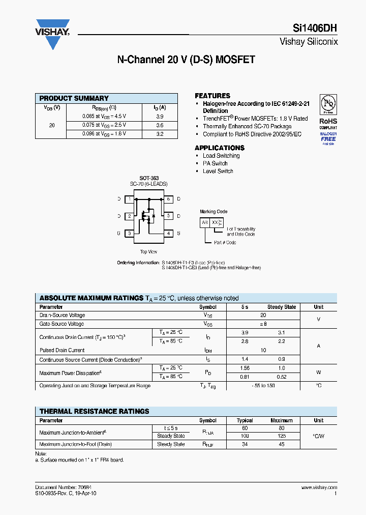 SI1406DH10_4905023.PDF Datasheet