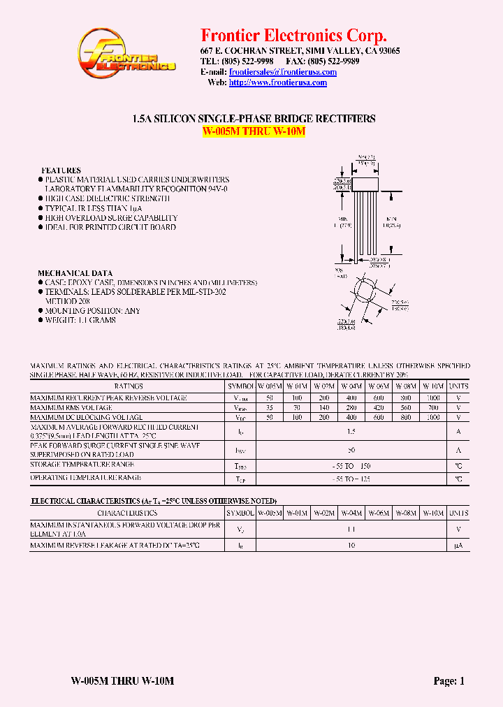 W-10M_4907321.PDF Datasheet