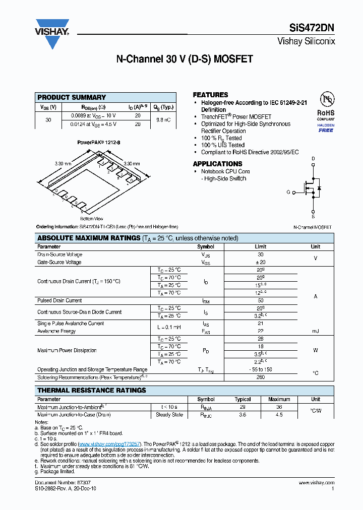 SIS472DN-T1-GE3_4902422.PDF Datasheet