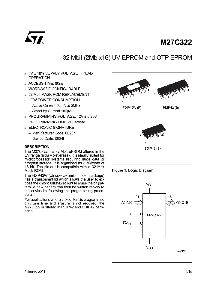 M27C322_4911241.PDF Datasheet