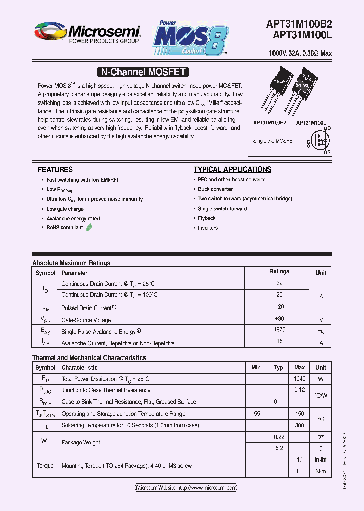 APT31M100B209_4923938.PDF Datasheet