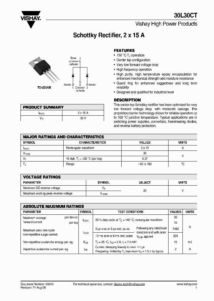 30L30CT_4923214.PDF Datasheet