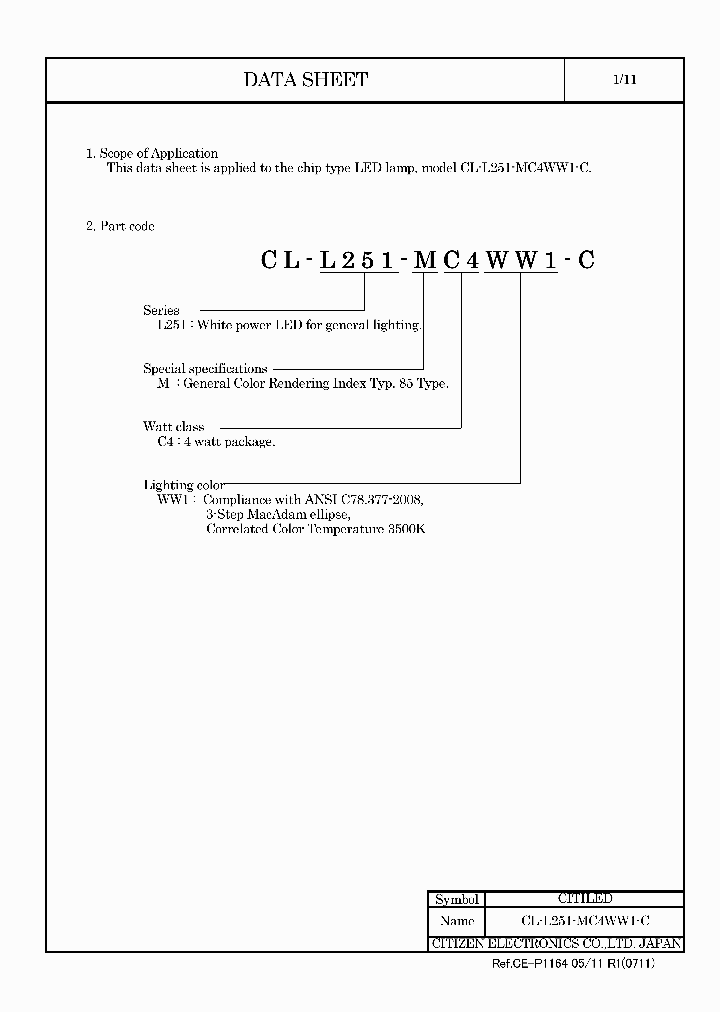 CL-L251-MC4WW1-C11_4948454.PDF Datasheet